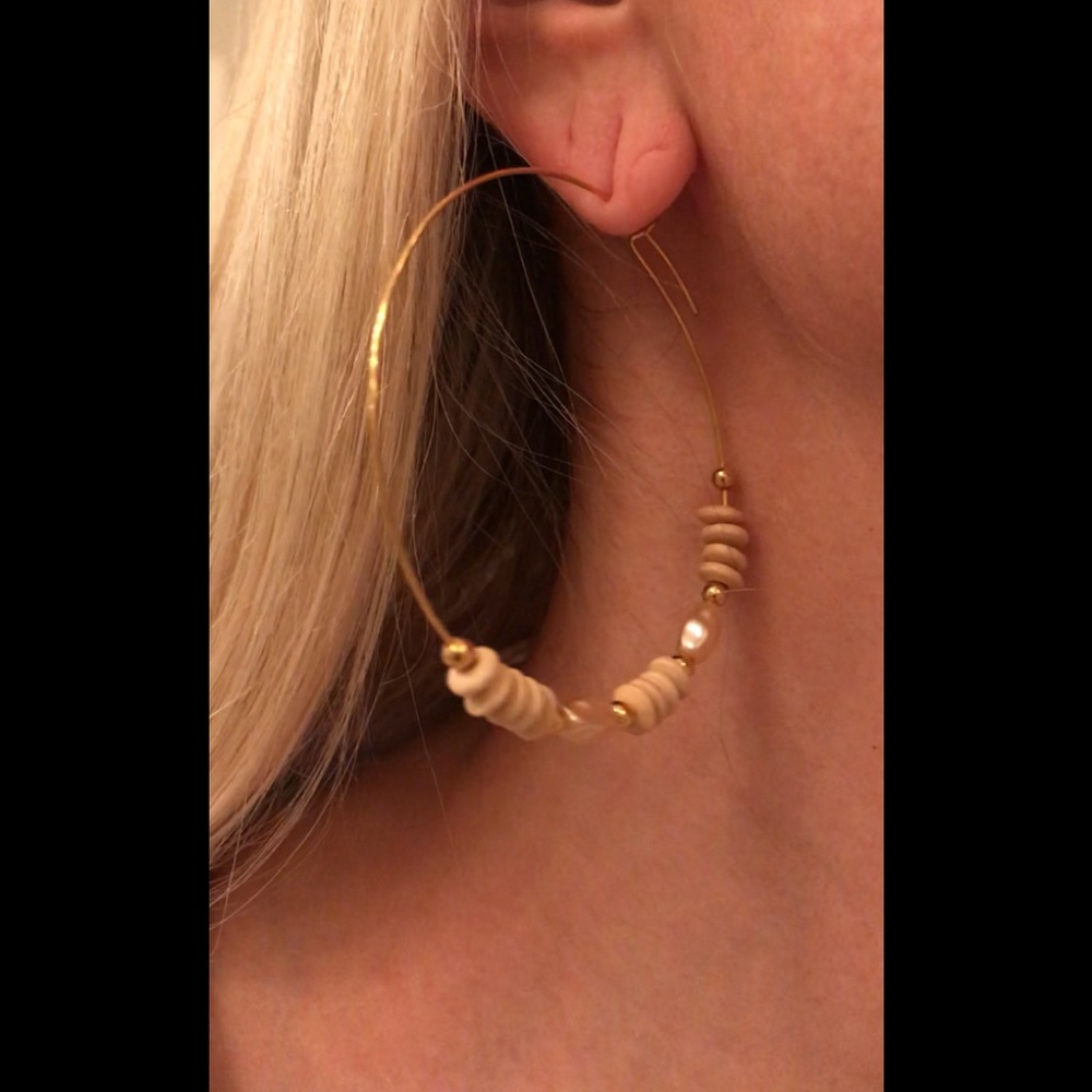 REAL GOLD PLATED NEW Gorgeous Hoop Earrings!